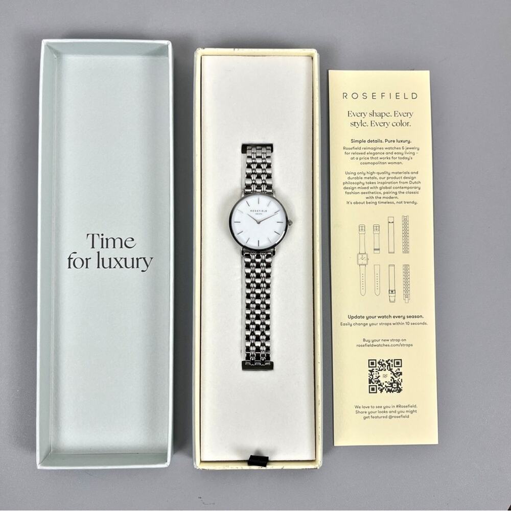 New Rosefield Tribeca Silver Watch